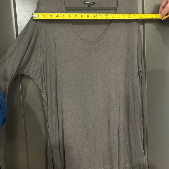 Ann Demeulemeester Charcoal Long Sleeve Top - Picture 6 of 7